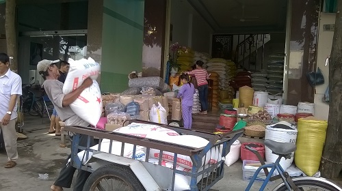 Sức mua gạo ở Quảng Ngãi giảm sau khi xuất hiện thông tin gạo giả làm bằng nhựa.